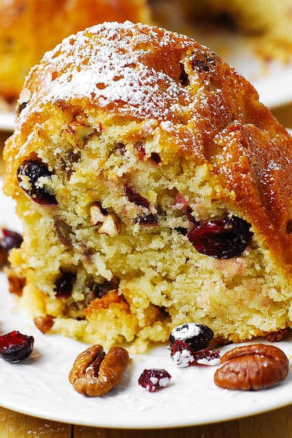 Cranberry Apple Pecan Bundt Cake